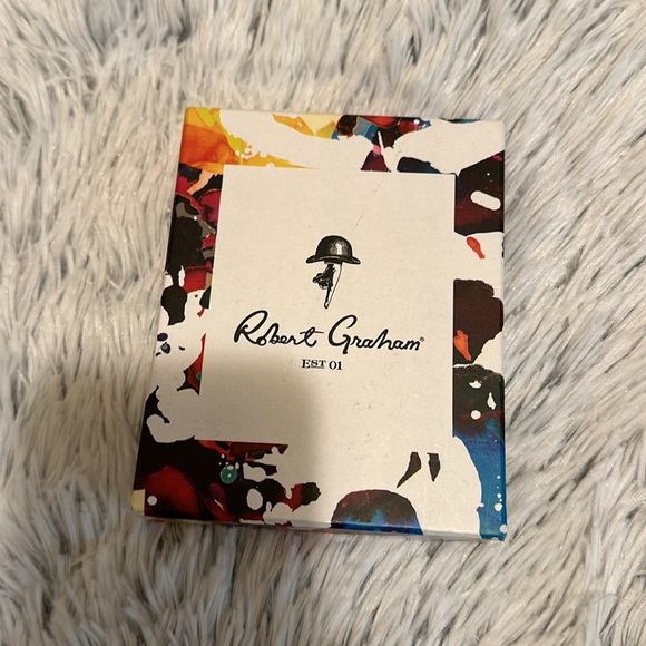 Robert Graham Men’s Brown Leather Tri-Fold Wallet NIB - Picture 2 of 4